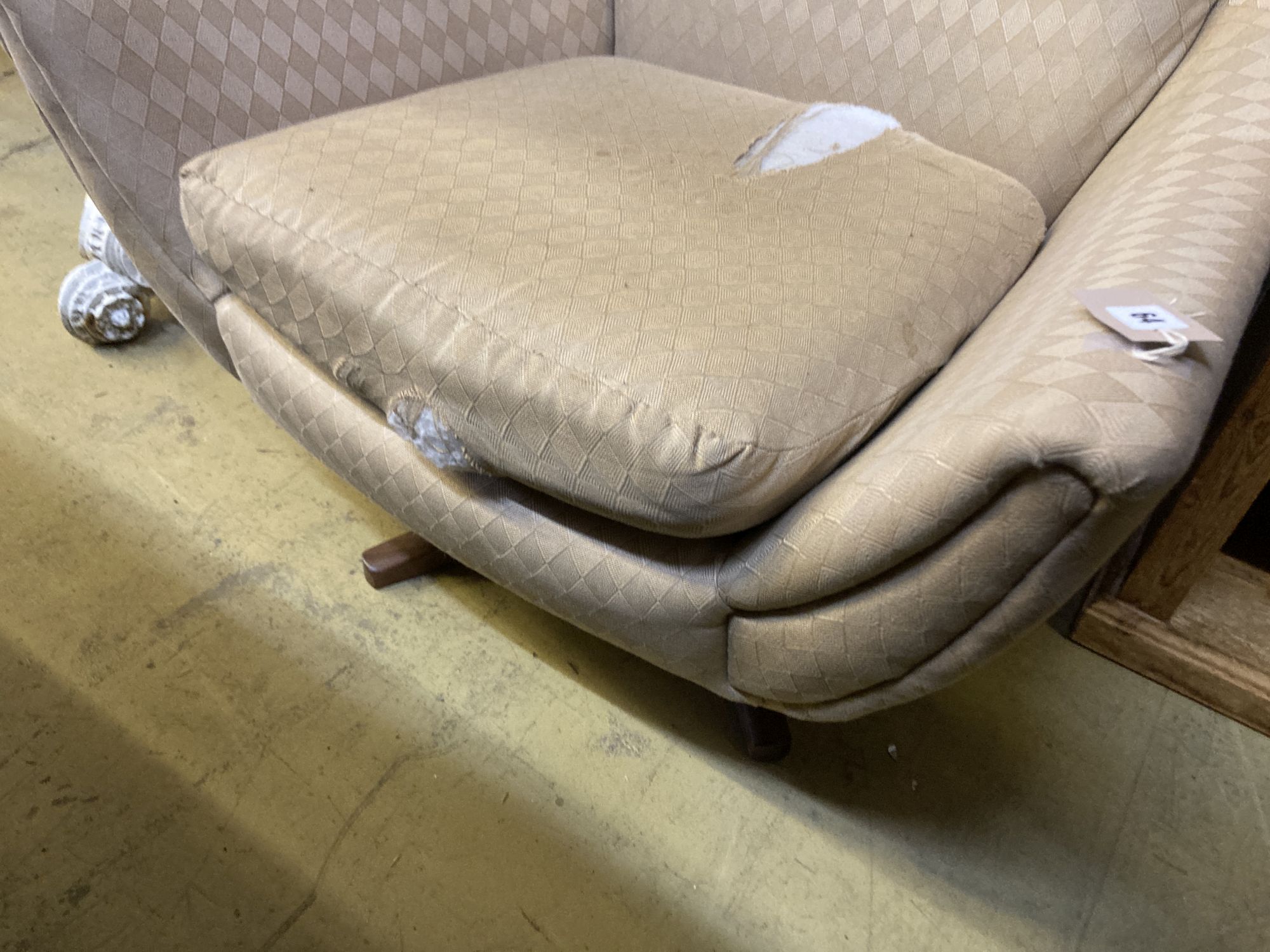 A Parker Knoll Statesman swivel and tilt egg chair, width 79cm, depth 84cm, height 94cm